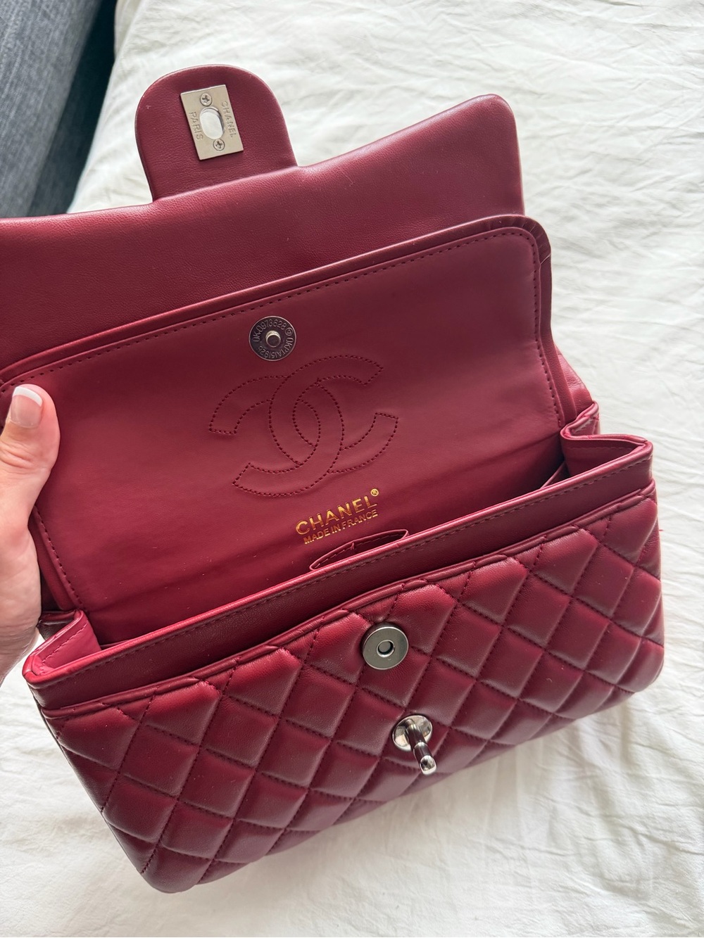 Red Quilted Chanel Purse - Picture 2 of 4
